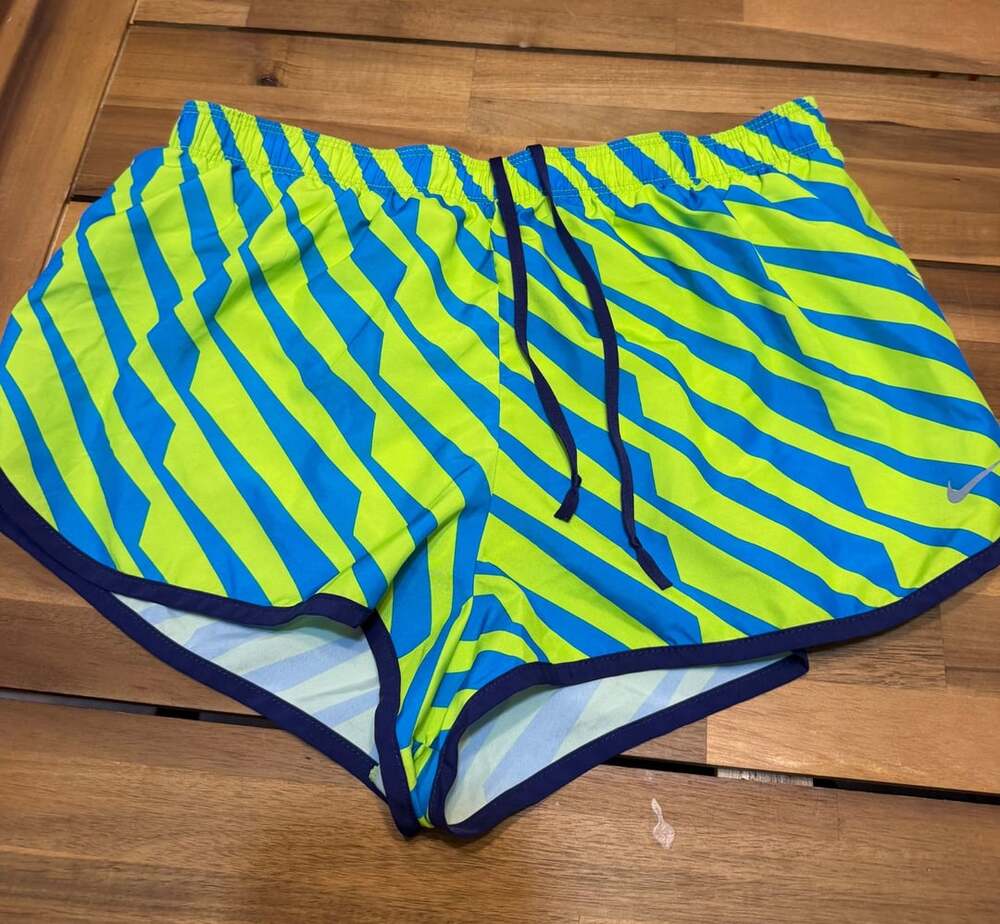Nike Dri-Fit Running Shorts Size L Volt Blue